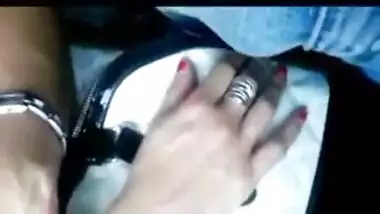 Hot Aunty Touches The Man’s Dick