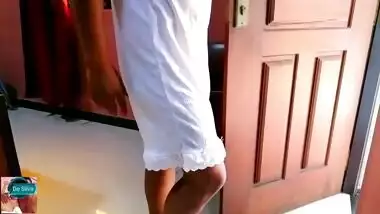 House wife fuck hard for electricity bill man - pay bill