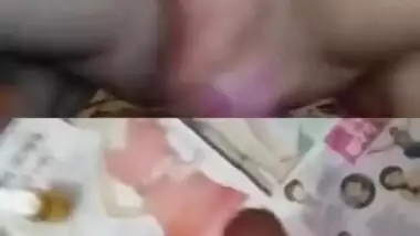 Desi woman with skinny body and boyfriend wank together with sex toys