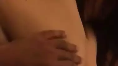 huge boobs mallu aunty playing with hubby with clear audio