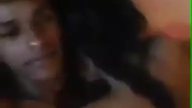 Desi young couple sucking boobs