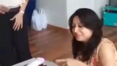 Horny Indian Aunty Sucking Penis Cake