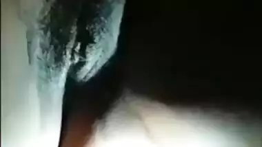 Indian man thinks wife won't find out he touches pussy in the night