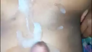 Desi husband handing wife boobs