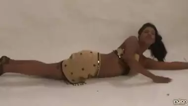 Tamanna In Beige Skirt.