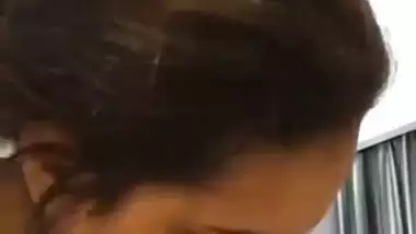 Naughty lady shoots her blowjob MMS fucking a dick